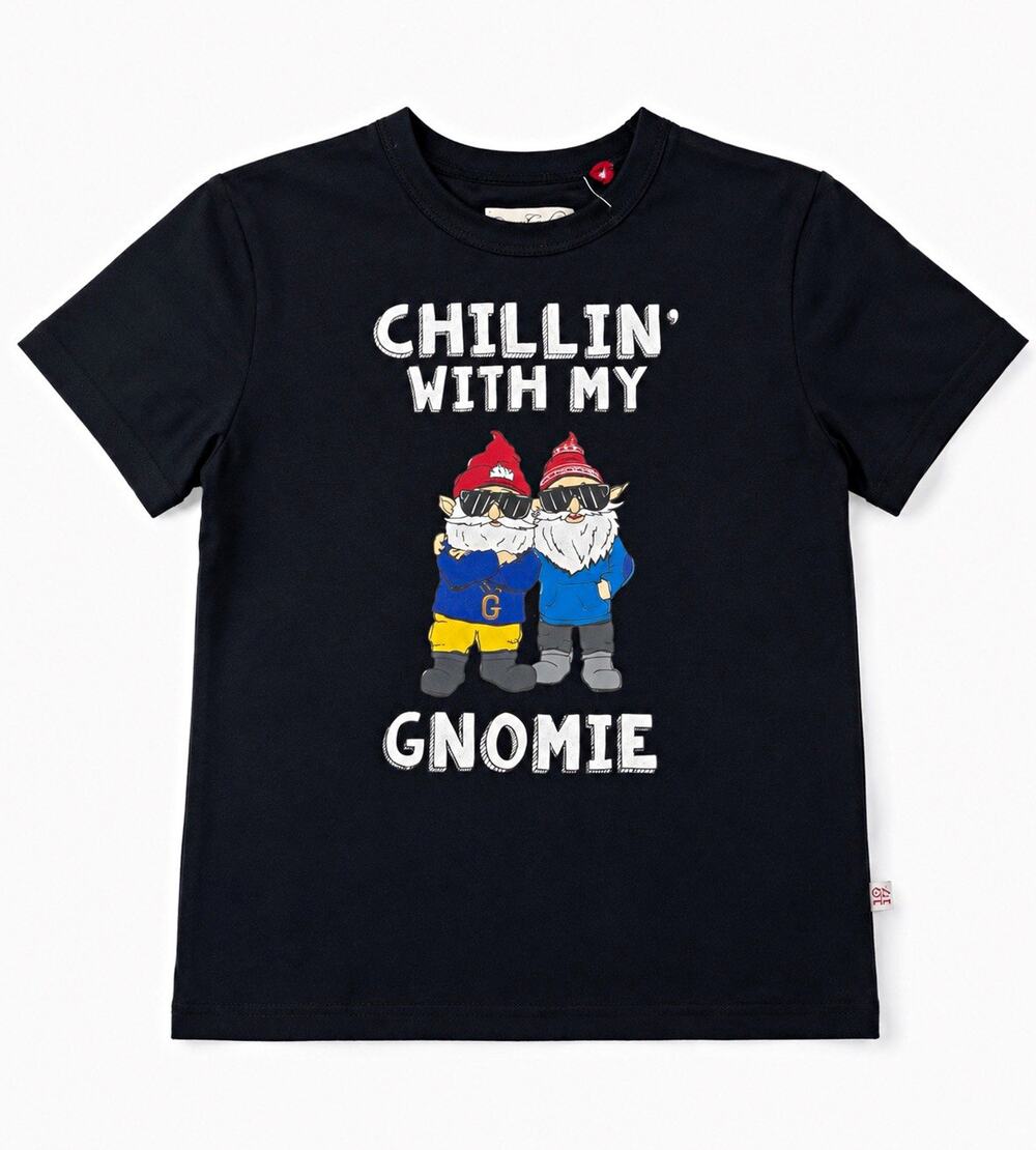 Sovereign Code Kids Black "Chillin' With My Gnomie" Graphic T-Shirt Size S